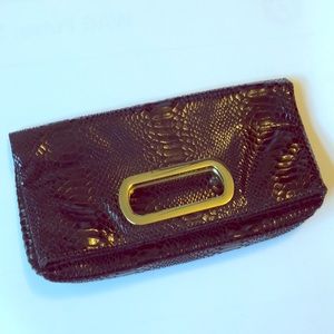 Glam fold over clutch